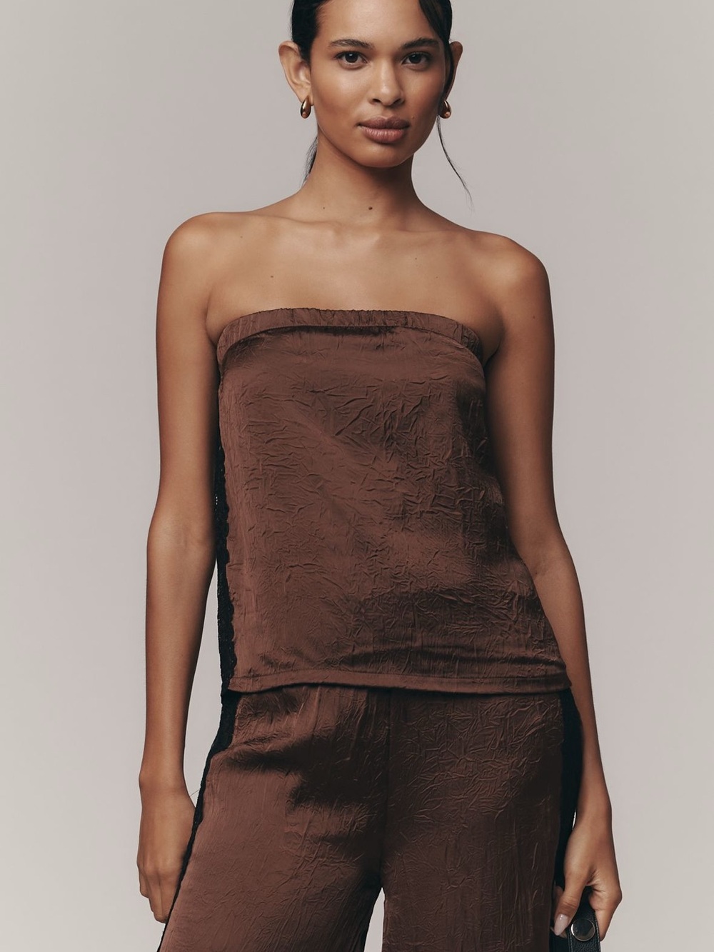 By Anthropologie Strapless
Textured Top